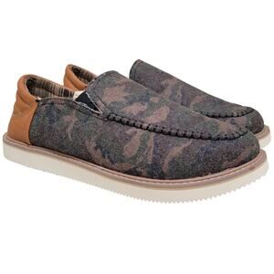 Sanuk Men Cozy Vibe Low SM Collapsible Heel Slippers Size US 12 Woodland Camo